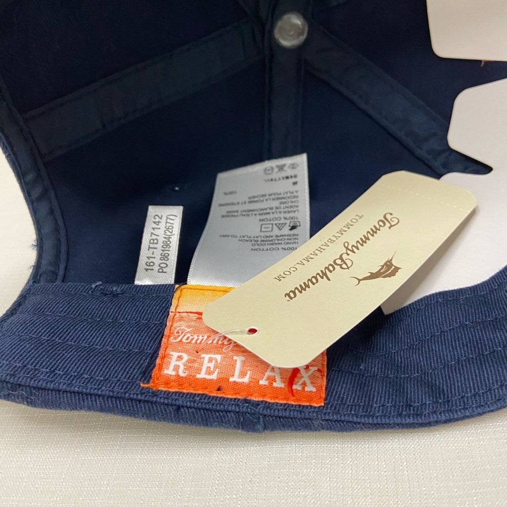 NWT Tommy Bahama Blue Cap with Gold Embroidery - Picture 3 of 6
